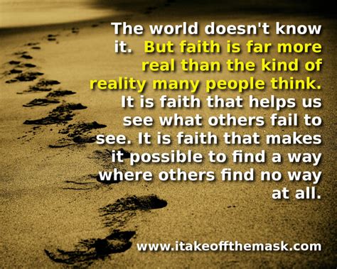 The Reality of Faith - "I Take Off The Mask!" - Quotes, Poems, Prayers ...