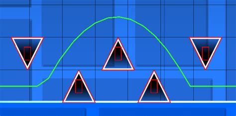 accurate spike hitbox : r/geometrydash