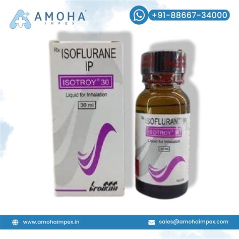 Isoflurane Inhalation (Isotroy Solution For Inhalation), 30ml at Rs 300/bottle in Surat