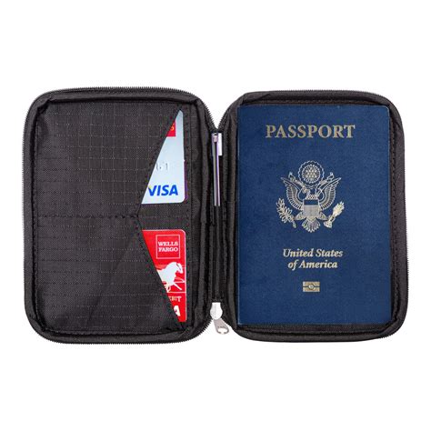 RFID Blocking Passport Holder & Travel Wallet - Zero Grid