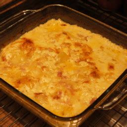 Ham and Cheese Potatoes Au Gratin