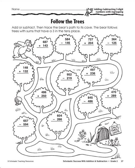 3-Digit Subtraction with Regrouping Coloring Math Coloring Worksheets ...