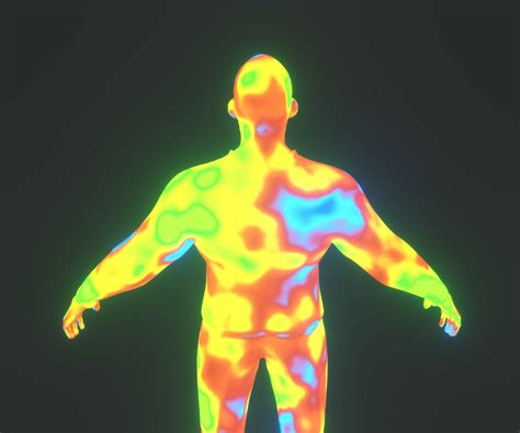 ArtStation - Human Thermal Image Heatmap Male 3D Model | Game Assets