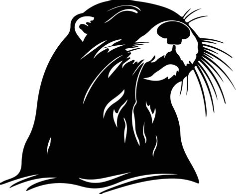 otter sea black silhouette 38102079 Vector Art at Vecteezy