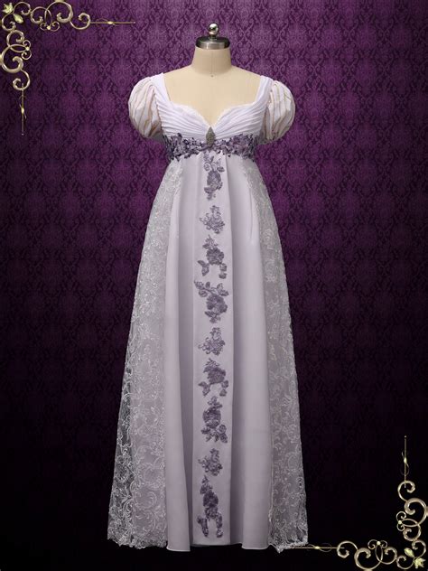 Haunted Mansion Inspired Wedding Dress with Princess Puff Sleeves ANGI | Regency wedding dress ...