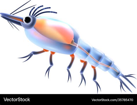 Realistic plankton icon Royalty Free Vector Image