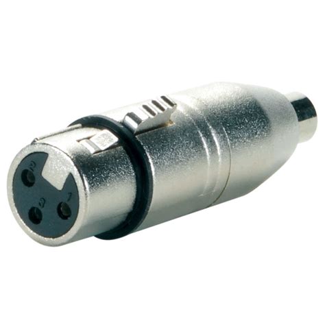 XLR Female to RCA Female Adapter