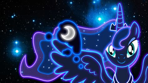 Neon Princess Luna Wallpaper by ZantyARZ on DeviantArt