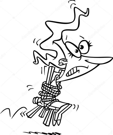 Cartoon Man Hostage Stock Illustration by ©ronleishman #13984685