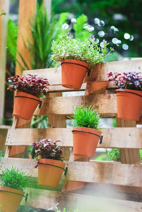 Wall Mounted Garden Plant Pots - Garden Design Ideas