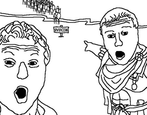 HE'S MARCHING ON ROME!!! | Two Soyjaks Pointing | Know Your Meme