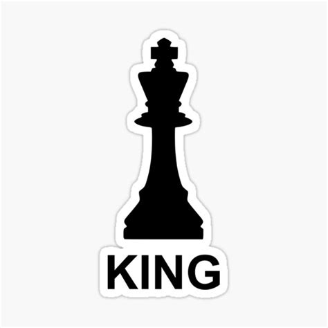 "King- Chess Piece Design" Sticker for Sale by the-elements | Redbubble