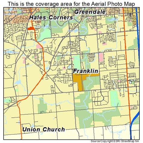 Aerial Photography Map of Franklin, WI Wisconsin