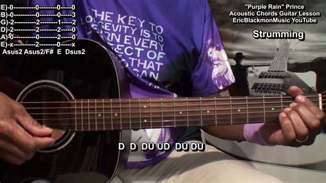 PURPLE RAIN By Prince Guitar Lesson For Dummies EASY CHORDS ...