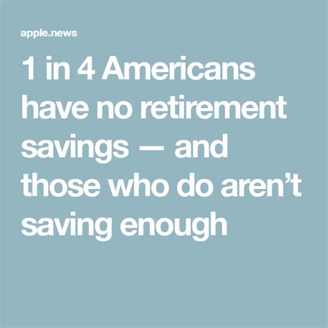 1 in 4 Americans have no retirement savings — and those who do aren’t saving enough — Yahoo ...