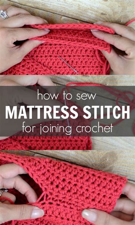 How to Sew Crochet Pieces Together Using the Mattress Stitch