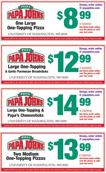 Papa Johns August | Coupon Codes Blog