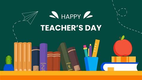 Flat Teacher's Day Background in Illustrator, SVG, JPG, EPS, PNG - Download | Template.net