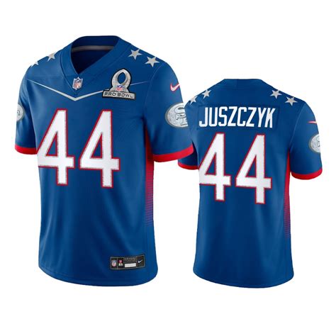 San Francisco 49ers Kyle Juszczyk Royal Game 2022 NFC Pro Bowl Jersey ...