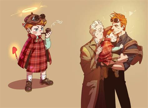 Good Omens - Aziraphale+Crowley+Adam=A happy family | Arte del cómic de batman, Historias lindas ...