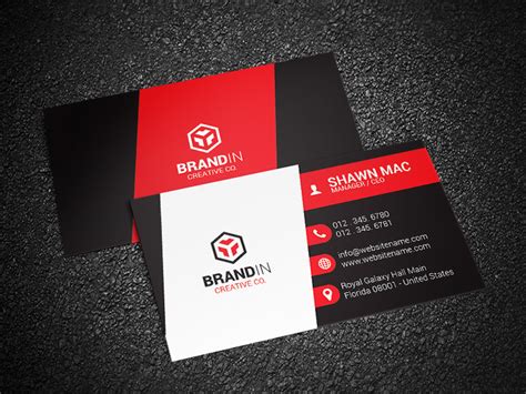 Red Business Card