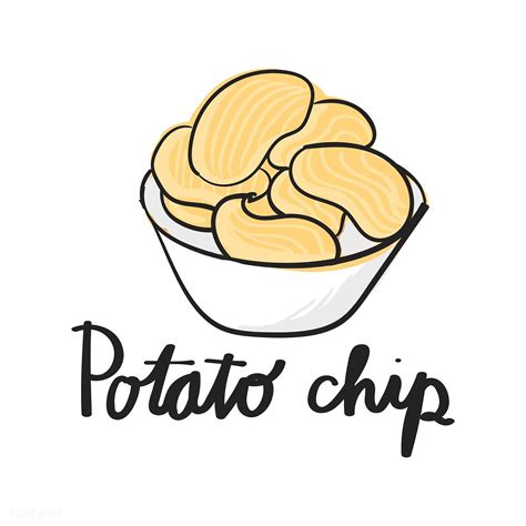 Illustration drawing style of potato chips | free image by rawpixel.com ...