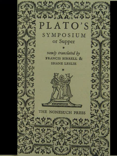 Rowland Book Collections: The Symposium by Plato