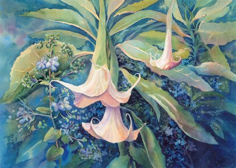 Angels Trumpets II Painting by Marilyn Young - Fine Art America