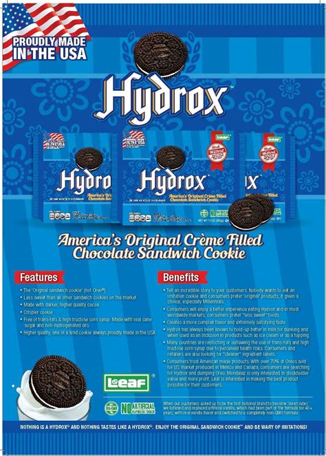 Hydrox Cookies - 6 Pack of 13 Ounce Boxes