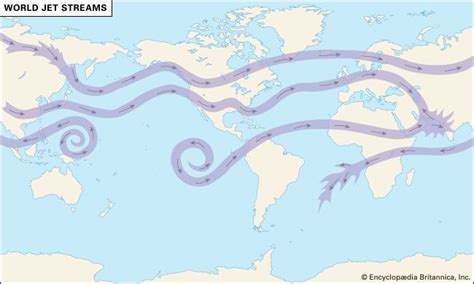 Jet Stream World Map - Metro Map