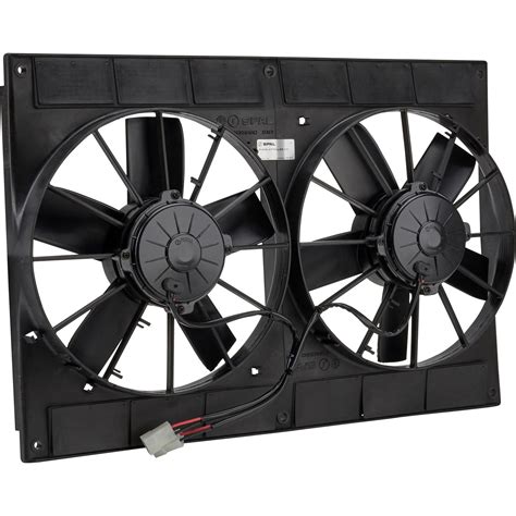 SPAL 30102052 Dual Electric Cooling Fan, Straight Blade, 11 Inch