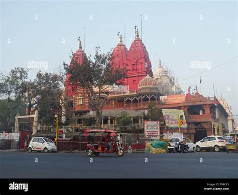 NEW DELHI, INDIA—MARCH 2018: The Shri Digambar Jain Lal Mandir is the ...