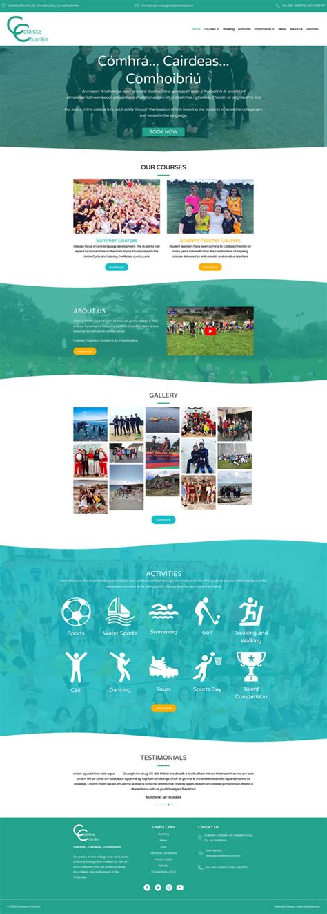 Coláiste Chiarain Galway School Website Design Ireland - Web Design ...