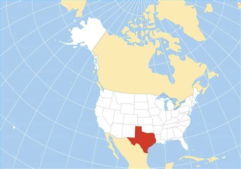 Map of Texas State, USA - Nations Online Project