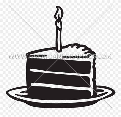 Birthday Cake Slice Drawing Clipart (#438757) - PinClipart