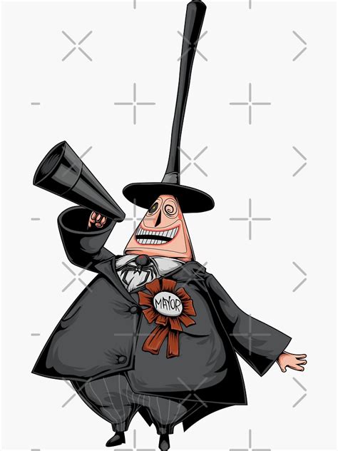 "the Nightmare Before Christmas - Mayor" Sticker for Sale by Dmitrii Legoshin | Redbubble