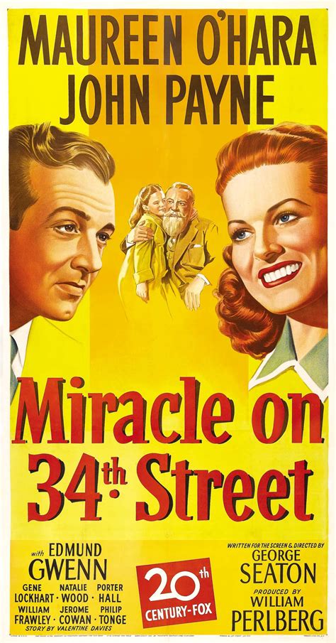 Miracle on 34th Street (1947) Maureen O'Hara, John Payne, Natalie Wood, Edmund Gwenn, Porter ...