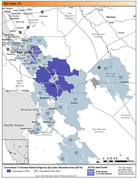 North San Jose Zip Code Map