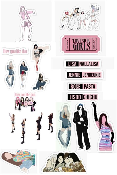 Blackpink Sticker📑 | Ücretsiz yazdırılabilir içerik, Ücretsiz ...