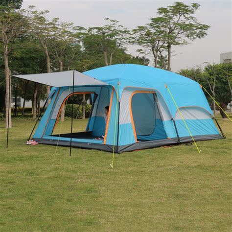 Tenda Camping Family Camel Kapasitas 10-12 Person Double Layer | Shopee ...