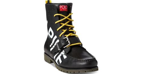 Polo Ralph Lauren Ranger Alpine Leather Boots in Black for Men - Lyst