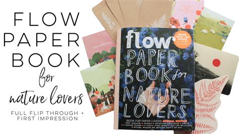 🌿 Flow Paper Book for Nature Lovers FULL FLIP THROUGH + First ...