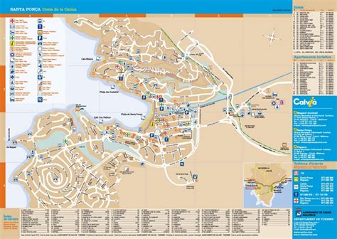 Santa Ponsa tourist map