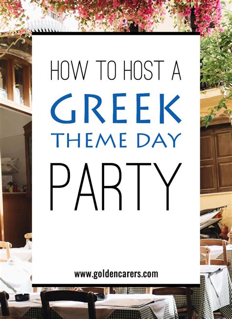 How to Host a Greek Theme Day Party | Greek party theme, Greece party ...