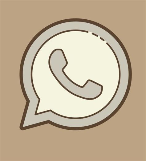 Whatsapp Logo Aesthetic Beige