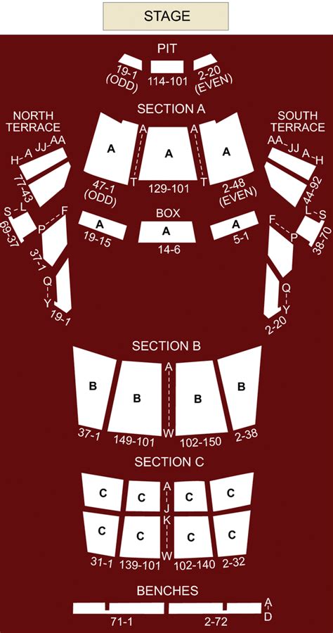 Greek Theater Los Angeles Seating Chart With Seat Numbers