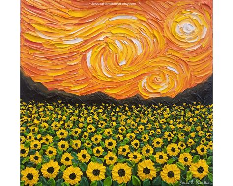 Vincent Van Gogh Sunflower Field