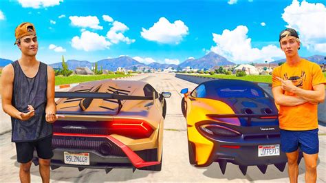 Lamborghini Huracan STO vs Stephen Sharer's McLaren 600LT (GTA 5 Drag ...