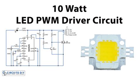 10 Watt White LED PWM Driver Circuit