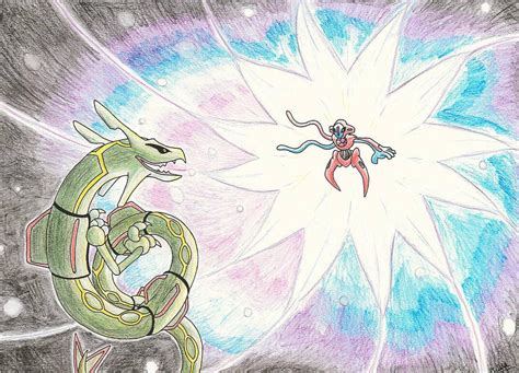 Rayquaza Vs Deoxys by FalconBaz on DeviantArt